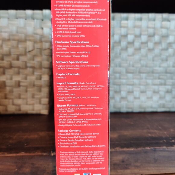 Pinnacle Dazzle DVD Recorder - Video Capture PC USB Record VHS Home Video To DVD - Picture 3 of 9